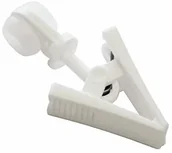 Karnisze - Gardinia Roll pierścionek z klipsem do szyny zasłona biała 20er-Pack - miniaturka - grafika 1