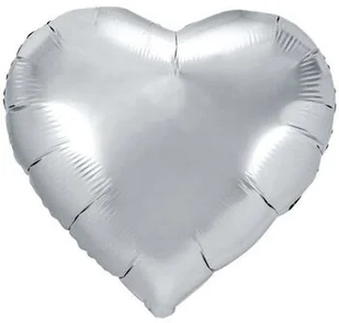 PartyDeco Balon foliowy "Serce", 18", srebrny, hrt - Balony i akcesoria - miniaturka - grafika 5
