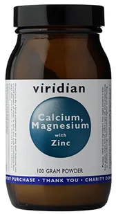 Viridian Wapń, magnez, cynk (100g) suplement diety Viridian 5060003593126 - Pozostałe kosmetyki - miniaturka - grafika 2