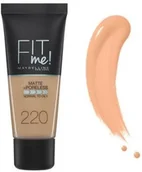 Podkłady do twarzy - Maybelline Fit me podkład 220 Natural Beige 30ml 43385-uniw - miniaturka - grafika 1