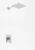 Baterie wannowe i prysznicowe - Kohlman Experience Zestaw prysznicowy podtynkowy z deszczownicą kwadratową 30x30 cm chrom QW220EQ30 - miniaturka - grafika 1