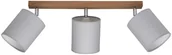 Lampy sufitowe - Britop Spot sufitowy Corralee, szary, 3-punktowy - miniaturka - grafika 1