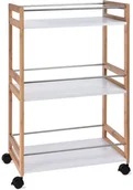 Krzesła - Szafka, wózek bambusowy na kółkach, 80x51x30 cm - miniaturka - grafika 1