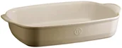 Miski i półmiski - Emile Henry Misa do zapiekania 42 x 27 cm kremowa Clay - miniaturka - grafika 1