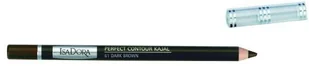 IsaDora Perfect Contour Kajal Waterproof konturówka do powiek 1.3 g 61 Dark Brown - Cienie do powiek - miniaturka - grafika 5