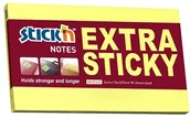 Notesy i bloczki - STICK'N Notes samoprzylepny STICK'N EXTRA STICKY 76x127 neon żółty - miniaturka - grafika 1