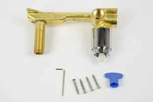 CORSAN Bateria umywalkowa podtynkowa CMB7515GL Lugo złota z wylewką CMB7515GL - Baterie podtynkowe - miniaturka - grafika 5