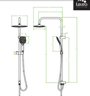 Laveo Kolumna natryskowa ZORITA PLZ_70KX - ZNALAZŁEŚ TANIEJ ZADZWOŃ 726 713 313 PLZ_70KX - Zestawy prysznicowe - miniaturka - grafika 3