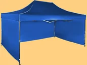 Pawilony ogrodowe - Namiot ekspresowy 3x4,5m  stalowy, Niebieski, 3 ściany boczne - miniaturka - grafika 1