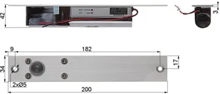 ATLO RYGIEL ELEKTROMAGNETYCZNY ATLO-EB-1 REWERSYJNY ATLO-EB-1 - Akcesoria do domofonów i wideodomofonów - miniaturka - grafika 4