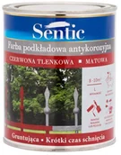 Grunty do ścian - Sentic Farba antykorozyjna  Corlack czerwona tlenkowa 0 75 l - miniaturka - grafika 1