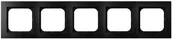 Klawisze i ramki - Ospel Ramka pięciokrotna As czarna R-5G/33 - miniaturka - grafika 1