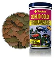 Pokarm dla ryb - Tropical Cichlid Color Flakes wzmacniająca kolory podszewka w płatkach z beta-glucan, 1 opakowanie (1 x 21 l) - miniaturka - grafika 1