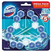 Środki do WC - Domestos Power 5 TRIO kostka do WC Ocean 3x55g 8710908811562 - miniaturka - grafika 1