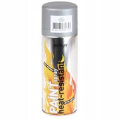Farby zewnętrzne - Biodur Farba W Sprayu 400ML Srebrny Żaroodporny - miniaturka - grafika 1