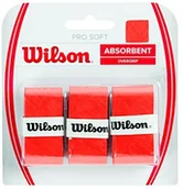 Tenis stołowy - Wilson Pro Soft, owijki do rakiety tenisowej, uniseks, 3 szt. w opakowaniu, pomarańczowa, jeden rozmiar 0887768146955 - miniaturka - grafika 1