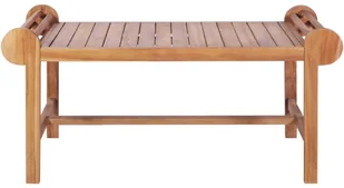 vidaXL Stolik kawowy, 100x50x45 cm, lite drewno tekowe - Ławy i stoliki kawowe - miniaturka - grafika 2