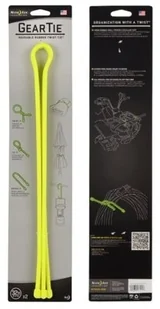 Nite Ize Organizer Nite Ize Zestaw linek Gear Tie Original 32 gumowy żółty neon 2 sztuki GT32-2PK-33 - Tuning komputera - akcesoria - miniaturka - grafika 2