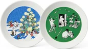 Talerze - Arabia Finland Talerze Finland Muminki Drawing & Christmas 19 cm 2 szt. 1059787 - miniaturka - grafika 1