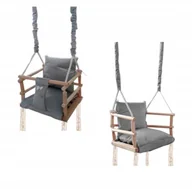 Leżaczki i huśtawki - Huśtawka 3w1 na linach dla dzieci mocna do 30kg - miniaturka - grafika 1