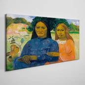 Obrazy i zdjęcia - PL Coloray Obraz na Płótnie Dwie kobiety Paul Gauguin 120x60cm - miniaturka - grafika 1