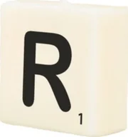 Świece - Paper Dreams świeca Scrabble litera R wosk 2 x 4 cm czarny/biały twm_828451 - miniaturka - grafika 1