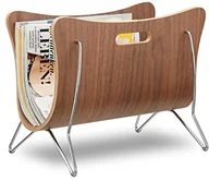 Inne meble do salonu - Relaxdays , Bug takich jak drewno stojak na gazety, kosz na gazety, nowoczesne wzornictwo, wytrzymały, uchwyty do noszenia, HBT 30 x 37 x 25 cm, naturalny 10021238 - miniaturka - grafika 1