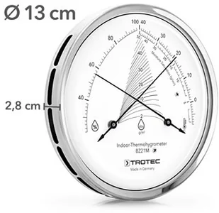 TROTEC Designerski termohigrometr BZ21M - Inne urządzenia pomiarowe - miniaturka - grafika 2