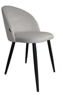 Krzesła - Atos Krzesło CLAUDINE 1 VELVET jasno szare nowoczesne COLIN-MG39 - miniaturka - grafika 1