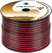 Kable komputerowe i do monitorów - Kabel Głośnikowy 2,5MM Czarno-czerwony - miniaturka - grafika 1