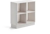 Meble do szkół i przedszkoli - AJ Produkty Szafka z przegrodami RICO, na cokole, 4 przegrody, 800 mm, biały - miniaturka - grafika 1