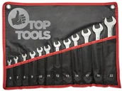 Narzędzia warsztatowe - Topex Grupa sp. z o.o. S.K. Klucze płasko-oczkowe 6-22 mm, zestaw 12 szt. 35D359 - miniaturka - grafika 1
