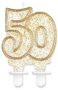 GoDan Świeczka cyferka 50 złoty kontur - Pozostałe akcesoria dla plastyków - miniaturka - grafika 4