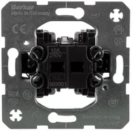 Gniazdka elektryczne - Hager Polo sp. z o.o. K.1/K.5 Łącznik wieloklawiszowy przyciskowy 1 zestyk zwierny 1 zestyk rozwierny rozdzielne zaciski wejściowe mechanizm 503501 - miniaturka - grafika 1