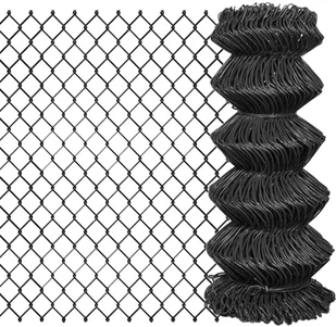 vidaxl Siatka ogrodzeniowa, 15 x 0,8 m, stalowa, szara - Ogrodzenia - miniaturka - grafika 4