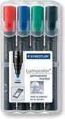 Markery permanentne - Staedtler Marker permanentny 4 kolory okrągły WIKR-919763 - miniaturka - grafika 1