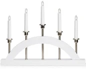 Oświetlenie świąteczne - Markslojd 705832 - Świecznik bożonarodzeniowy BRIDGE 5xE10/3W/230V biały - miniaturka - grafika 1