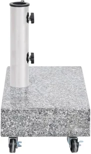 vidaXL Stojak pod parasol jasnoszary 45x25x8,3 cm granitowy  313666 - Pozostałe meble ogrodowe - miniaturka - grafika 4