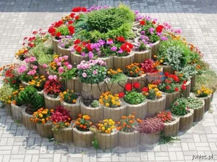 Joniec Gazon betonowy Moonflor DM 40 x 30 x 25 grafitowy / MoonflorDMczarny - Ogrodzenia - miniaturka - grafika 2