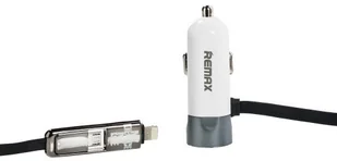Remax Ład samochodowa 3.4A Lightning microUSB Srebrna remax_20190204185227 - Ładowarki samochodowe - miniaturka - grafika 2