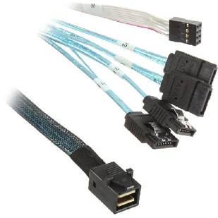 Silverstone SFF8643 / SGPIO, 4xSATA 0.5 m SST-CPS05 - Kable komputerowe i do monitorów - miniaturka - grafika 3