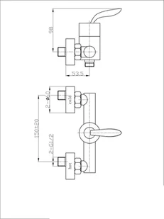 Laveo Futuro BAF 040D - Baterie wannowe i prysznicowe - miniaturka - grafika 3