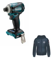 Wkrętarki - MAKITA akumulatorowa zakrętarka udarowa 1/4", 40V max Li-Ion, serii XGT + bluza na zamek z kapturem i logo XGT [R-0368] TD001GZ02 - miniaturka - grafika 1