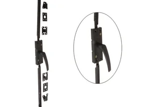 Zasuwa garażowa z klamką 2,70 m czarna - Akcesoria do bram - miniaturka - grafika 2