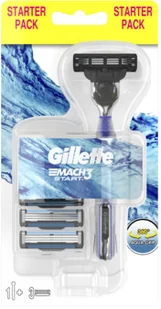 Gillette Maszynka do golenia z trzema wymiennymi wkładami - Mach 3 Turbo Start Maszynka do golenia z trzema wymiennymi wkładami - Mach 3 Turbo Start - Maszynki do golenia i wkłady - miniaturka - grafika 2
