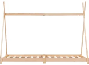 vidaXL Rama łóżka dziecięcego, lite drewno sosnowe, 80 x 160 cm vidaXL - Łóżka dla dzieci i młodzieży - miniaturka - grafika 4