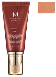 Missha M Perfect Cover krem BB z wysoką ochroną UV No 31 Golden Beige SPF42/PA+ 50 ml - Kremy BB - miniaturka - grafika 2