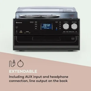 Auna Oakland DAB Czarny - Wieże - miniaturka - grafika 9