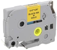 Etykiety do drukarek - Brother Zamiennik taśmy TZE-831 12mm złota/czarny - miniaturka - grafika 1