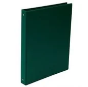 Szkolne artykuły papiernicze - Biurfol Segregator A4 4 ringi ciemna zieleń - miniaturka - grafika 1
